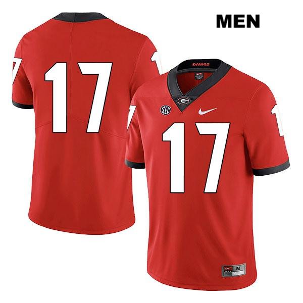 Georgia Bulldogs Men's Nakobe Dean #17 NCAA No Name Legend Authentic Red Nike Stitched College Football Jersey GAN7156DV